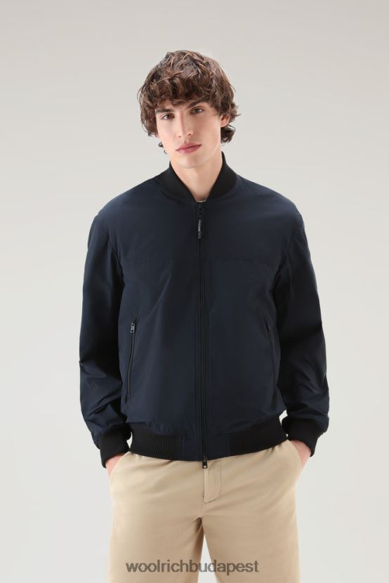 Woolrich ruházat városi bombázó városi érintéssel férfiak L8D4F418 melton kék