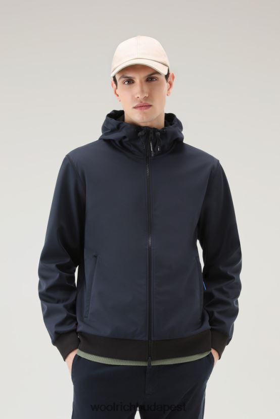 Woolrich ruházat teljes cipzáras kapucnis softshell anyagból férfiak L8D4F416 melton kék
